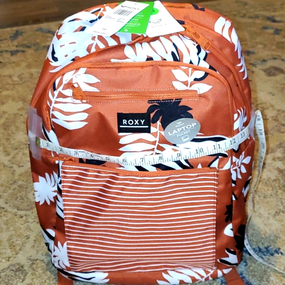 NWT Roxy Laptop Brown Backpack